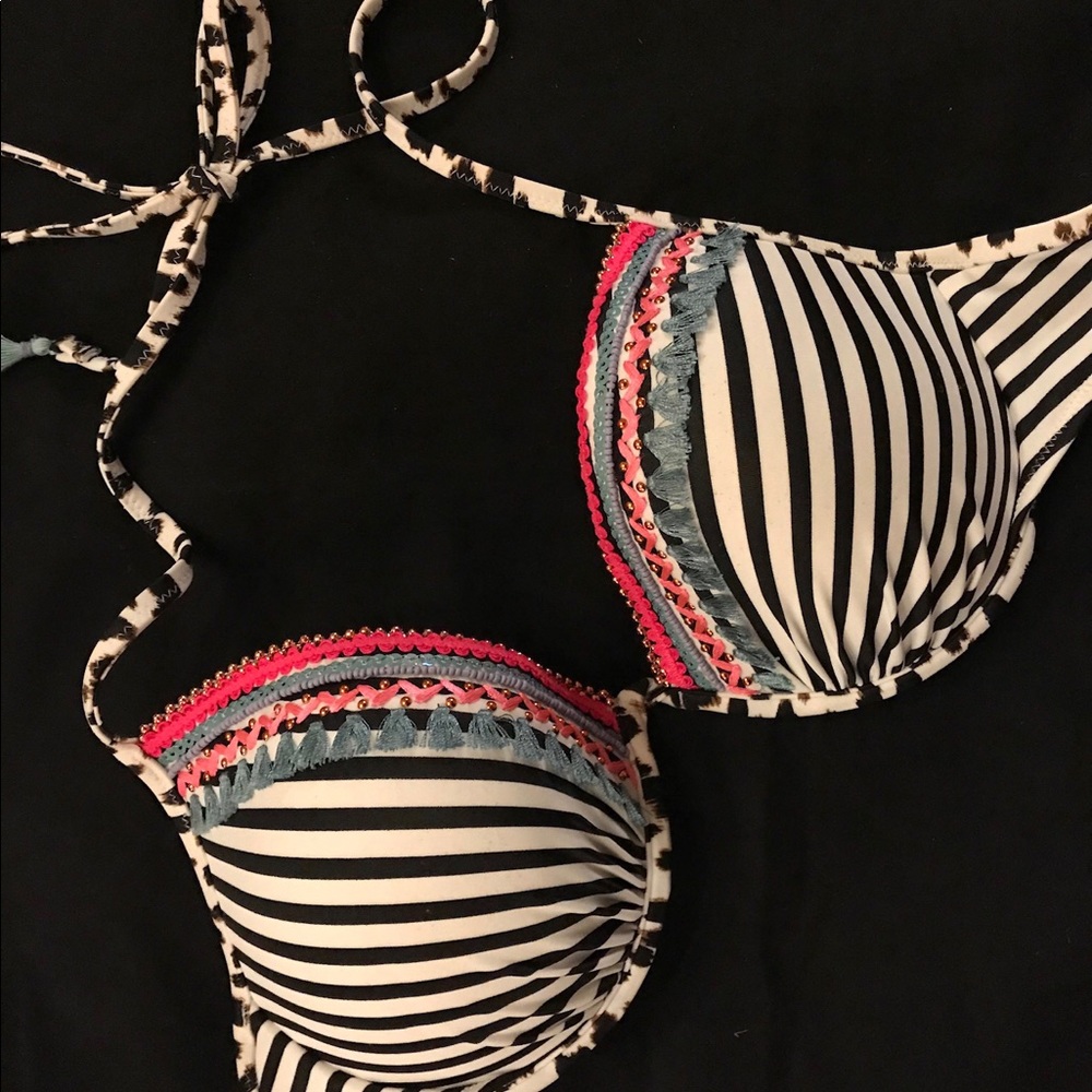 Victoria’s Secret Stripe Boho Bikini Top